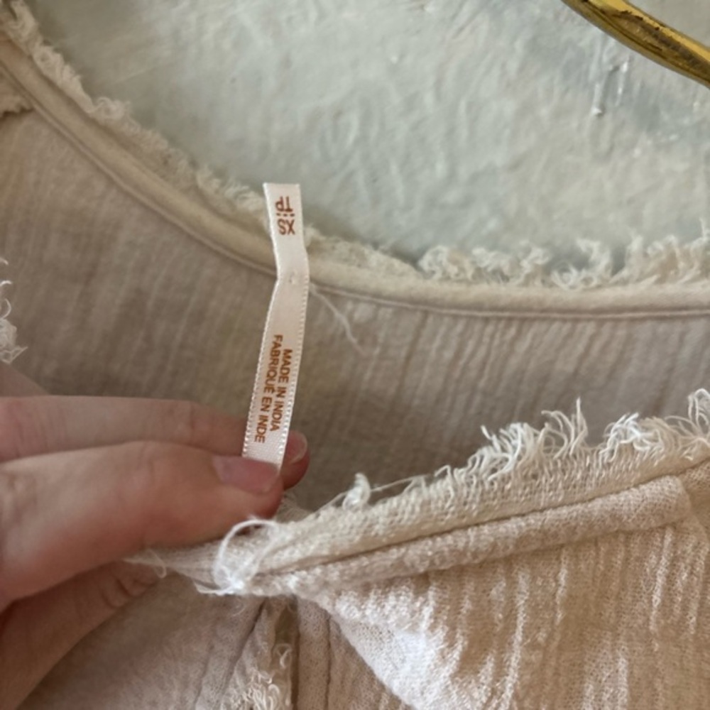 Free People‎ Cream Women's Top size XS